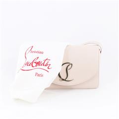 CHRISTIAN LOUBOUTIN Loubi54 Small Pink Leather Women Crossbody Bag
